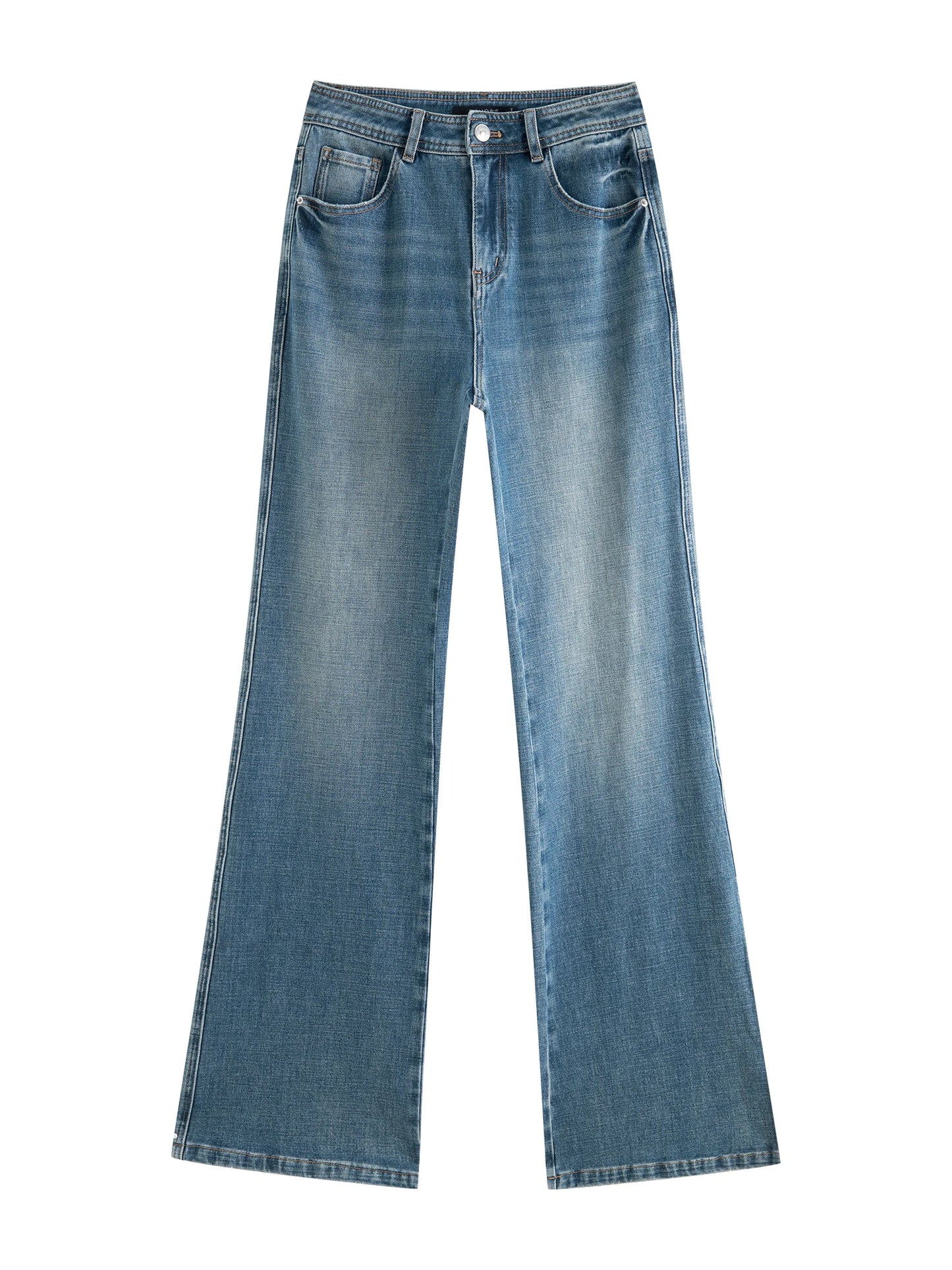 Blue Slim Flare Denim Jeans