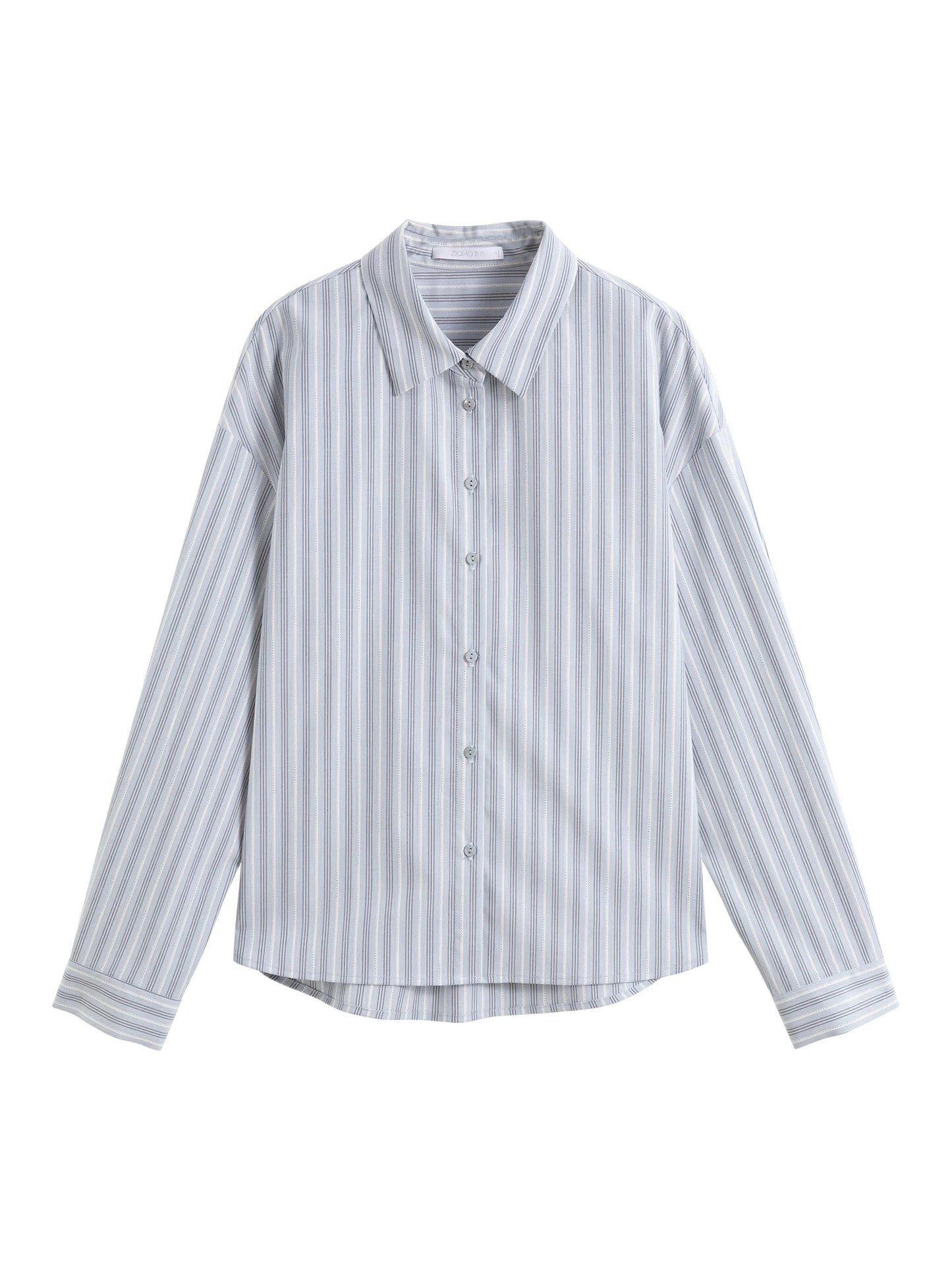 Blue Striped Bow Tie Shirt