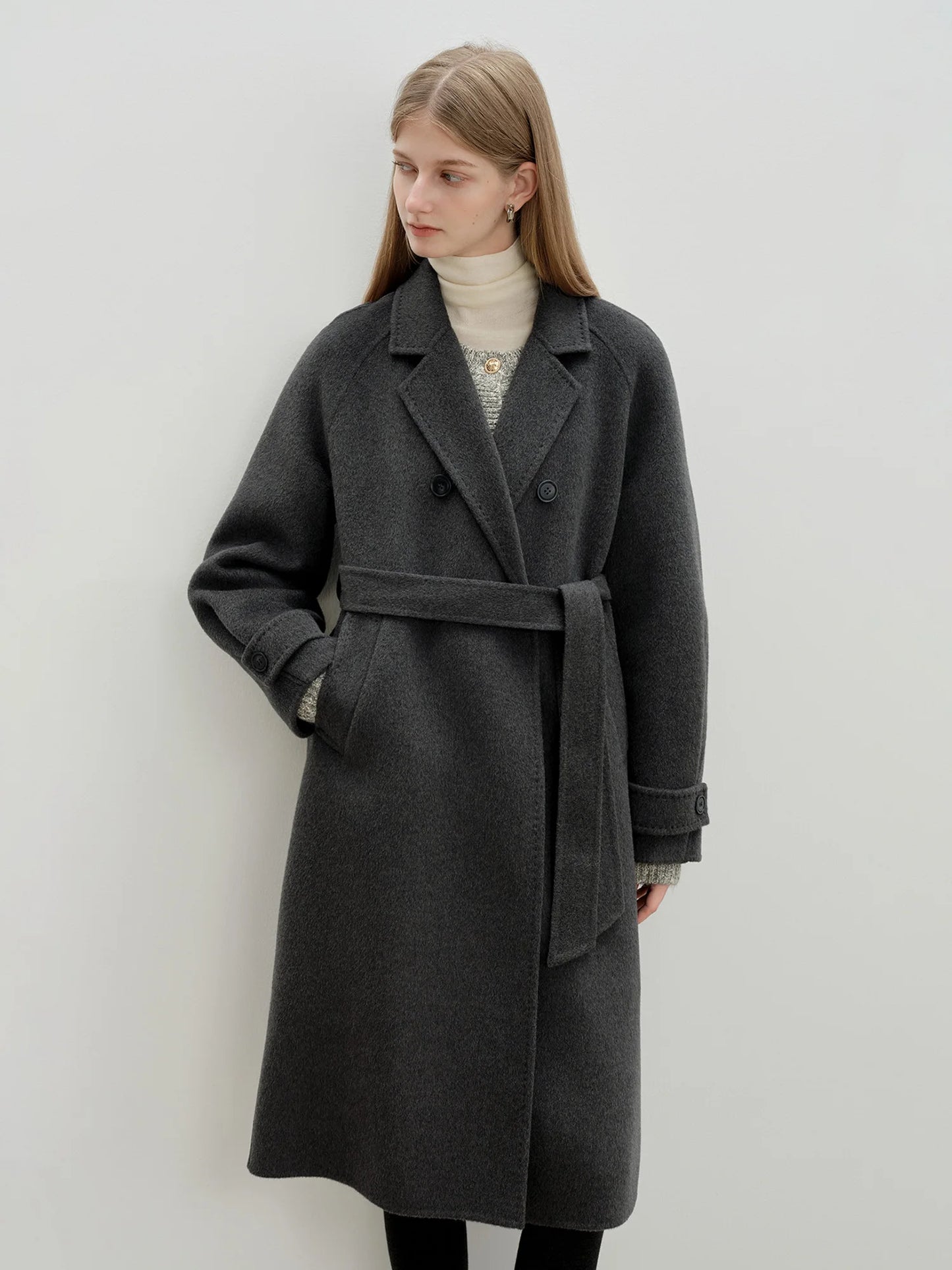 Blazer Collar Wool Coat