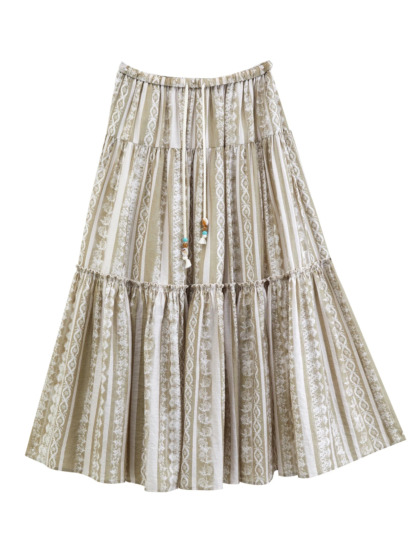 Strappy Printed Midi Skirt Set
