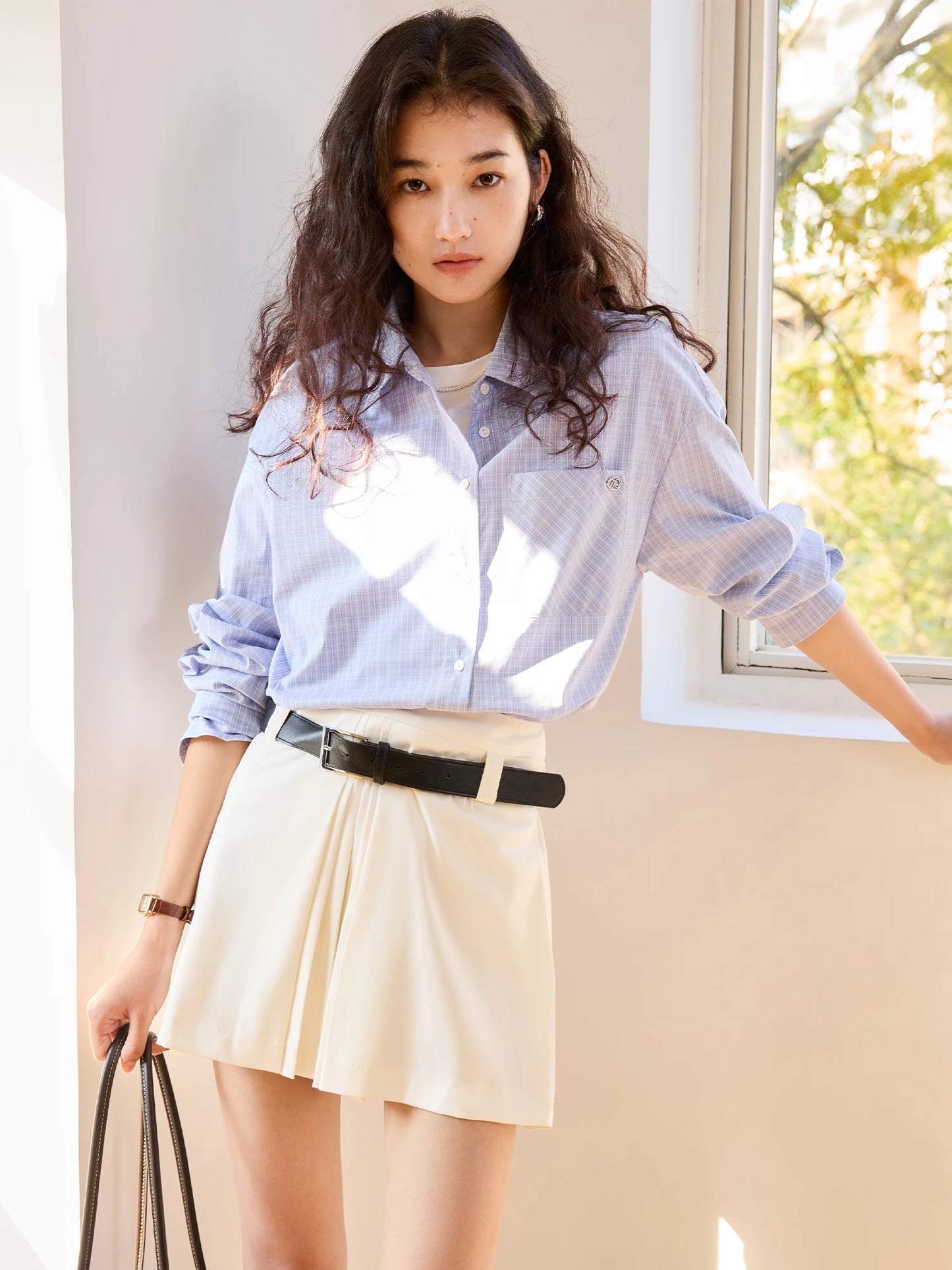 Blue Striped Button Shirt