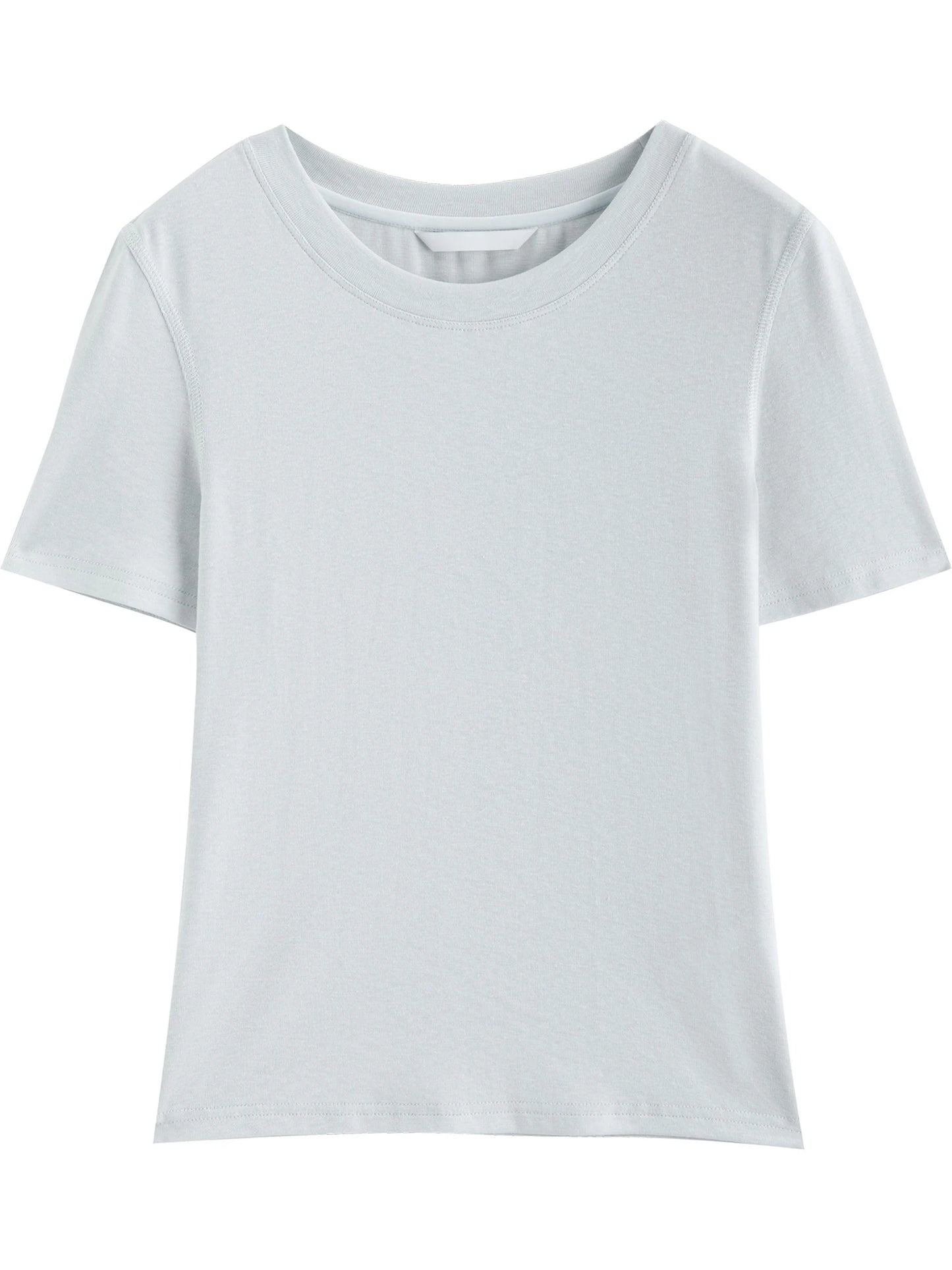 Mocha Waist Cinched Crew Neck Tee