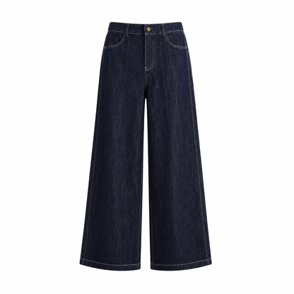 White Cropped Straight Pants