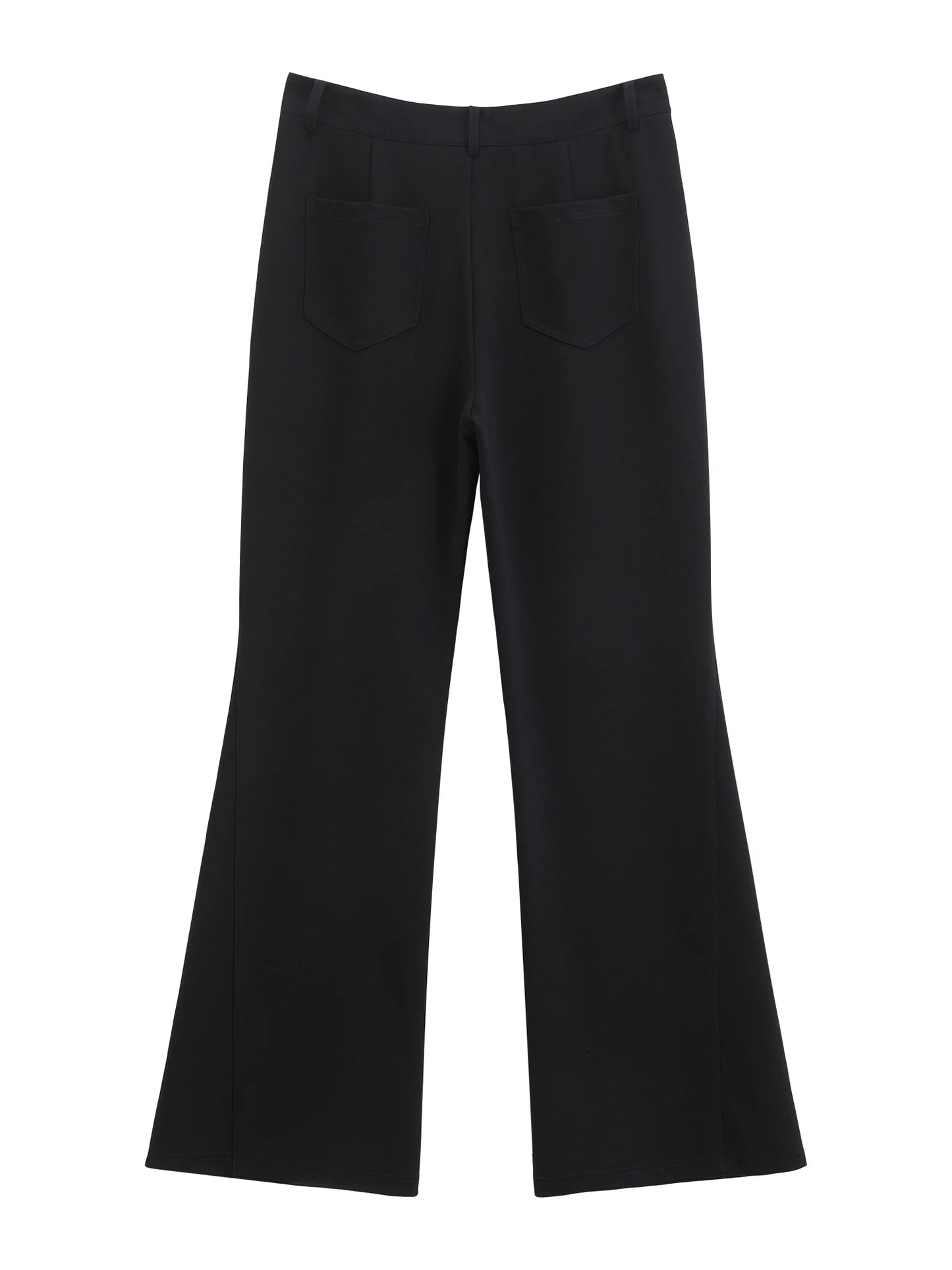 Black High Waist Flared Pants