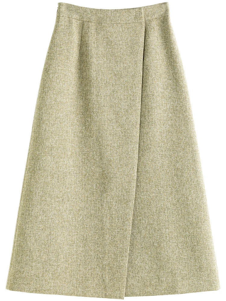 Cropped Blazer Long Skirt Set