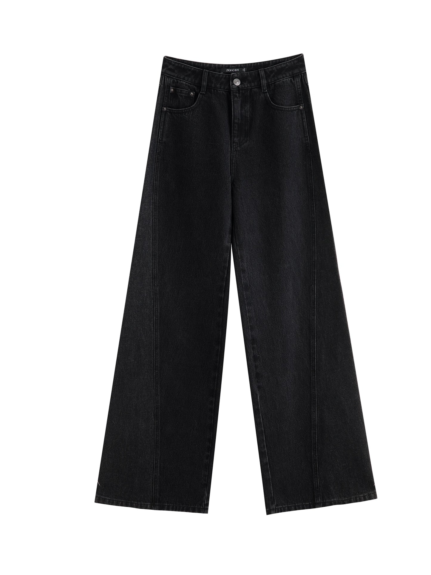 Dark Wash Curved Seam Jeans