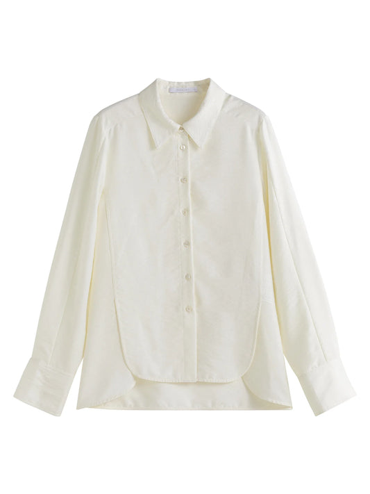 Ivory Button Front Shirt