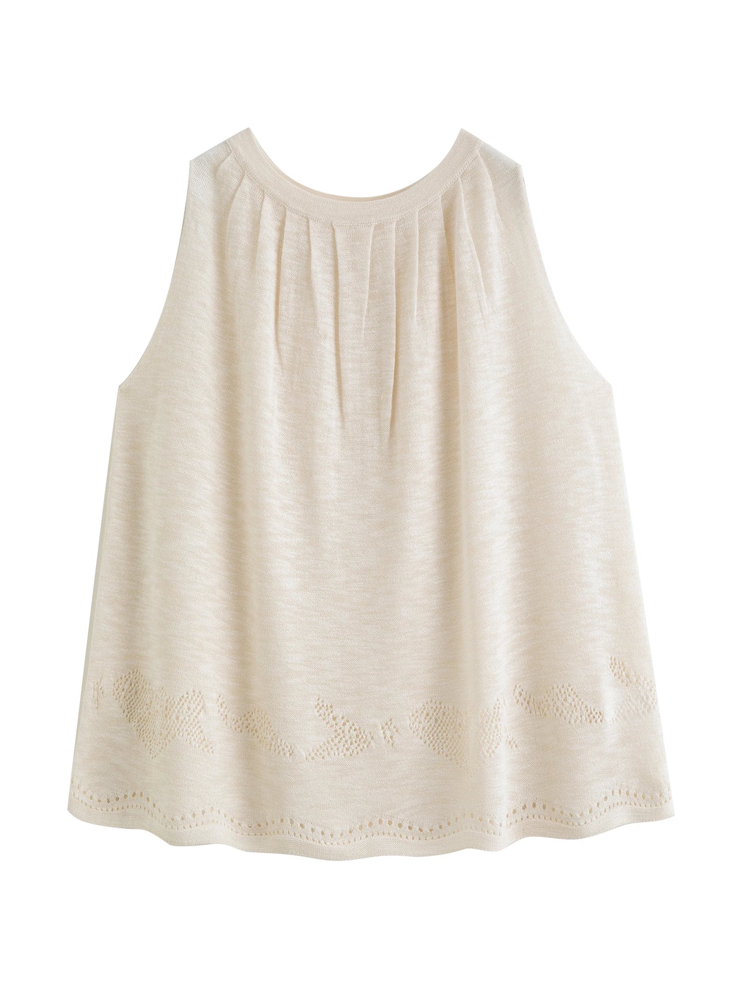 Crochet Knit Tank Skirt Set