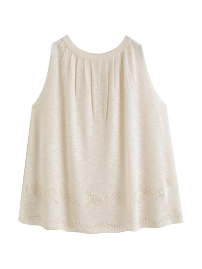Crochet Knit Tank Skirt Set