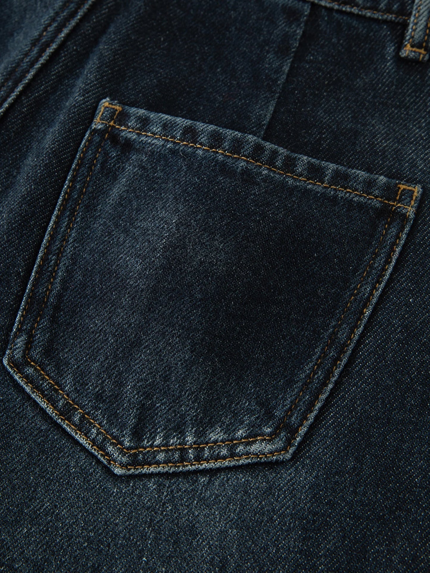 Dark Denim Straight Leg Jeans