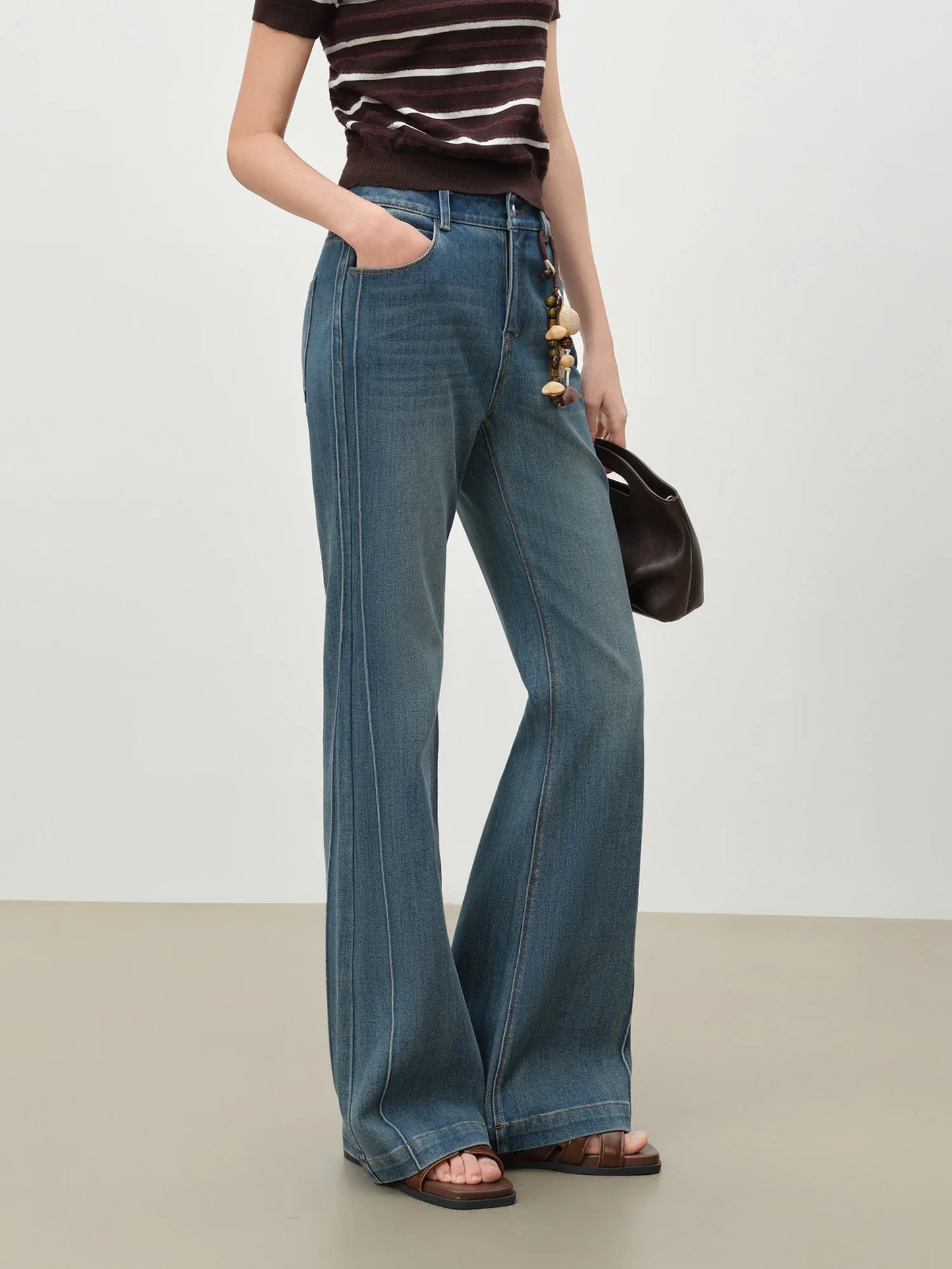 Dark Wash Slim Flare Jeans