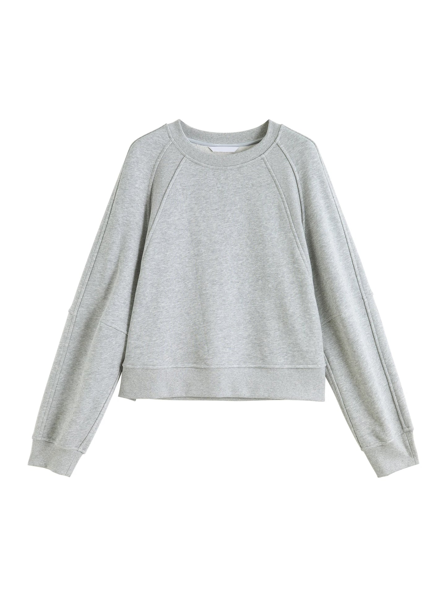 Light Gray Raglan Sleeve Sweatshirt