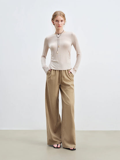 Charcoal Elastic Drawstring Pants