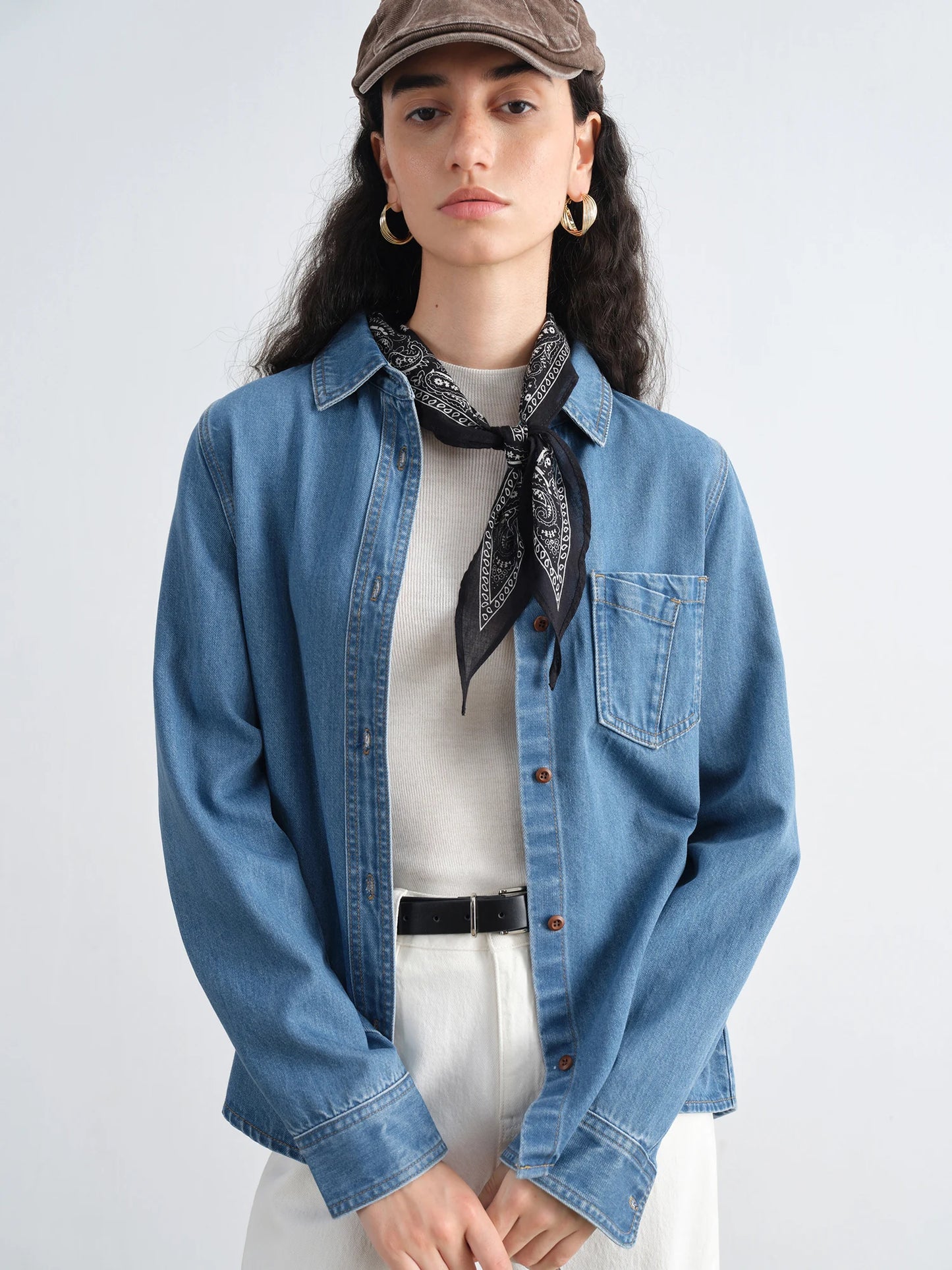 Blue Denim Button Shirt