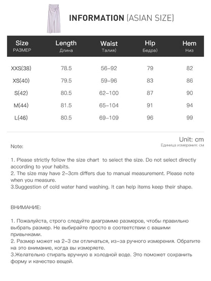 Asymmetric Knit Pencil Skirt Set
