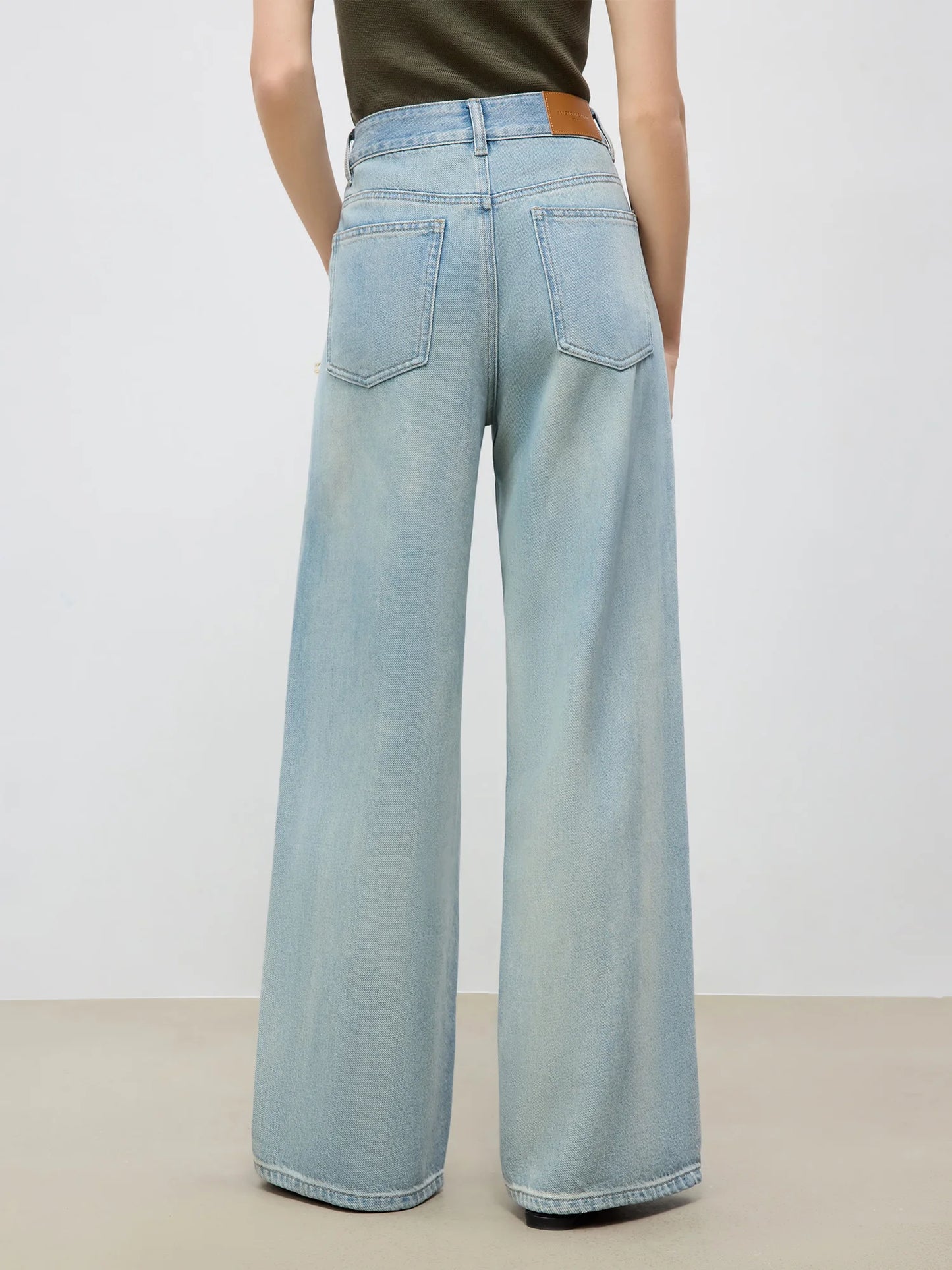 Light Wash Wide Leg Jeans