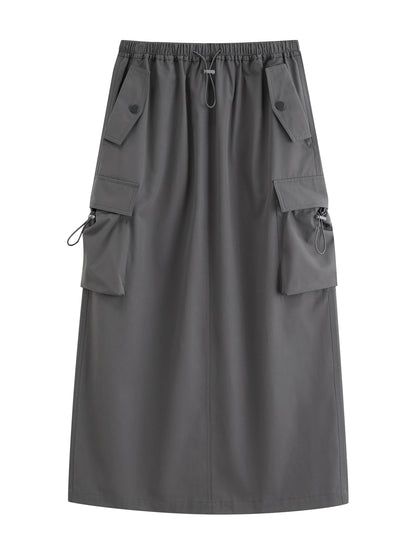 Lavender Hooded Jacket Skirt Set