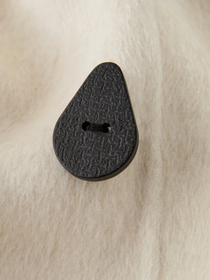 Ivory Camel Wool Blend Coat