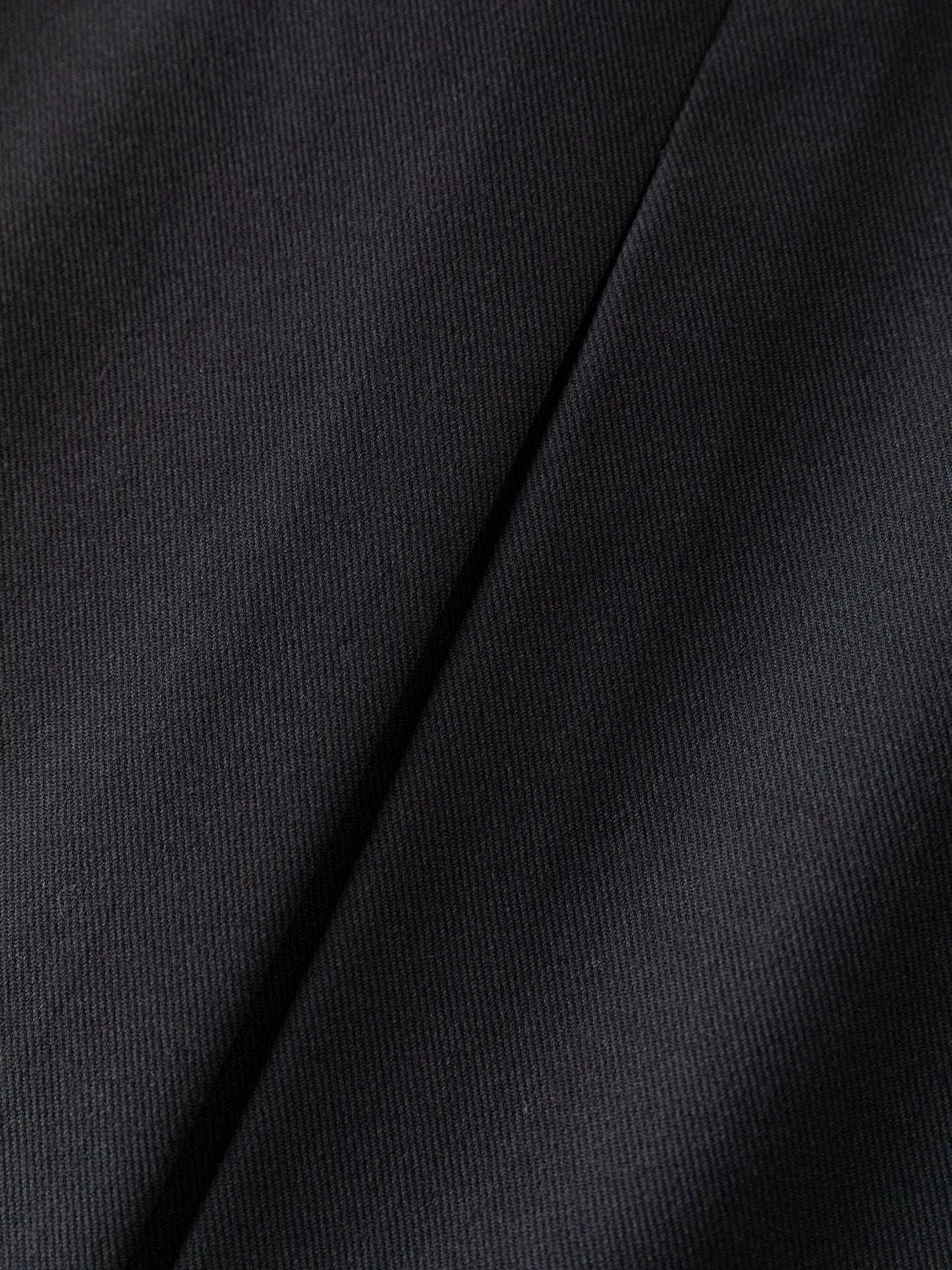 Black Cargo A-Line Midi Skirt