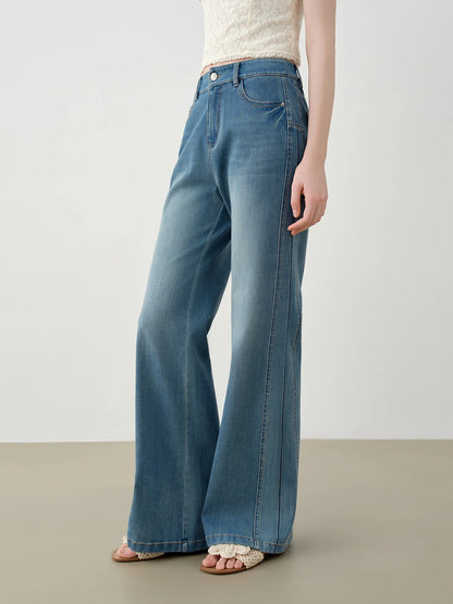 Light Blue Side Pocket Flare Jeans