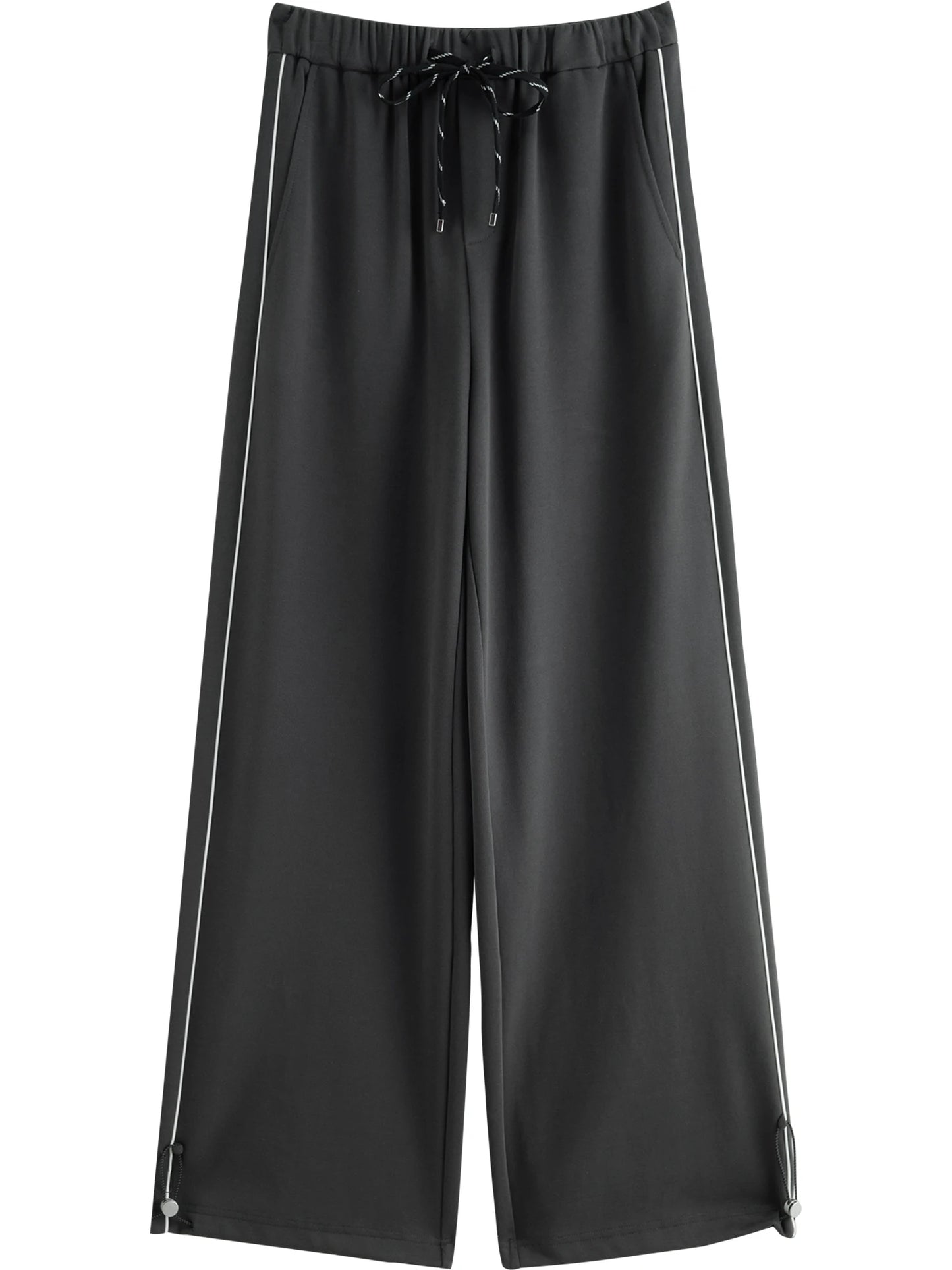 Contrast Cropped Jacket Pants Set