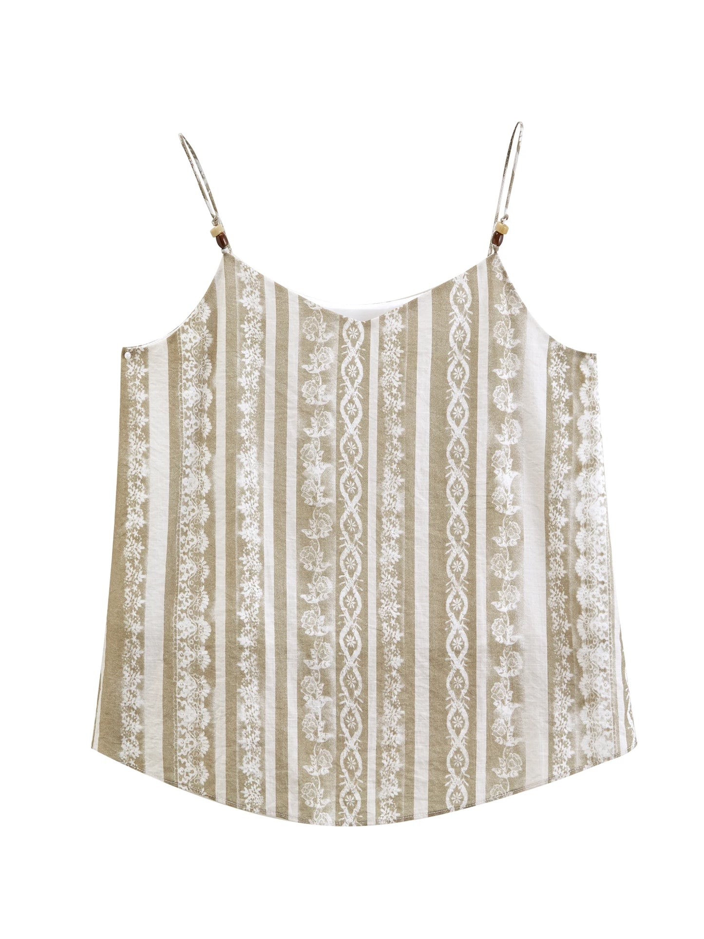 Strappy Printed Midi Skirt Set