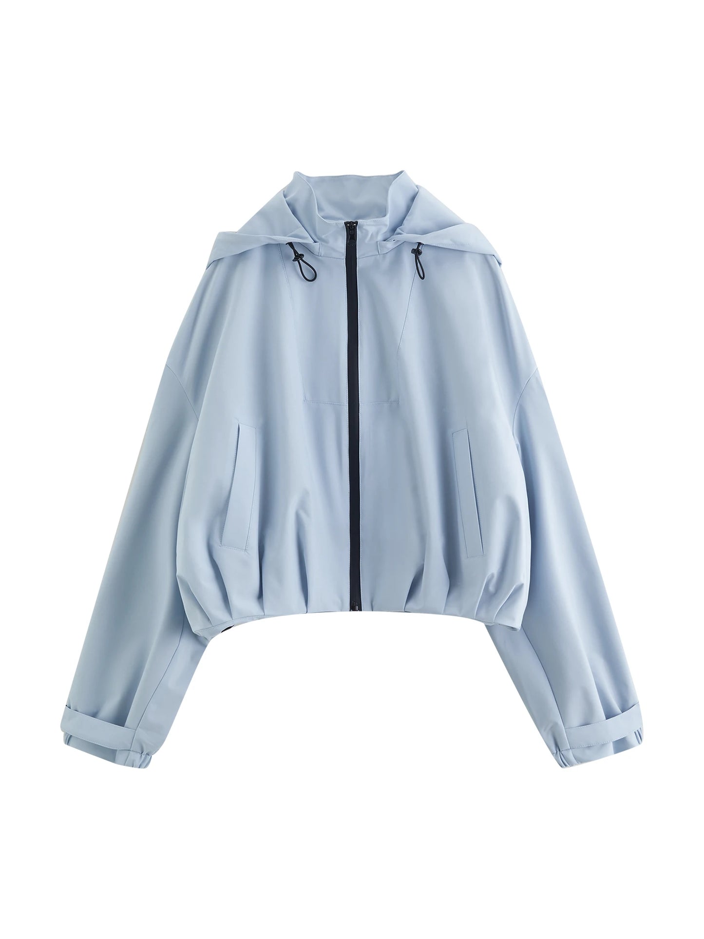 Lavender Hooded Jacket Skirt Set