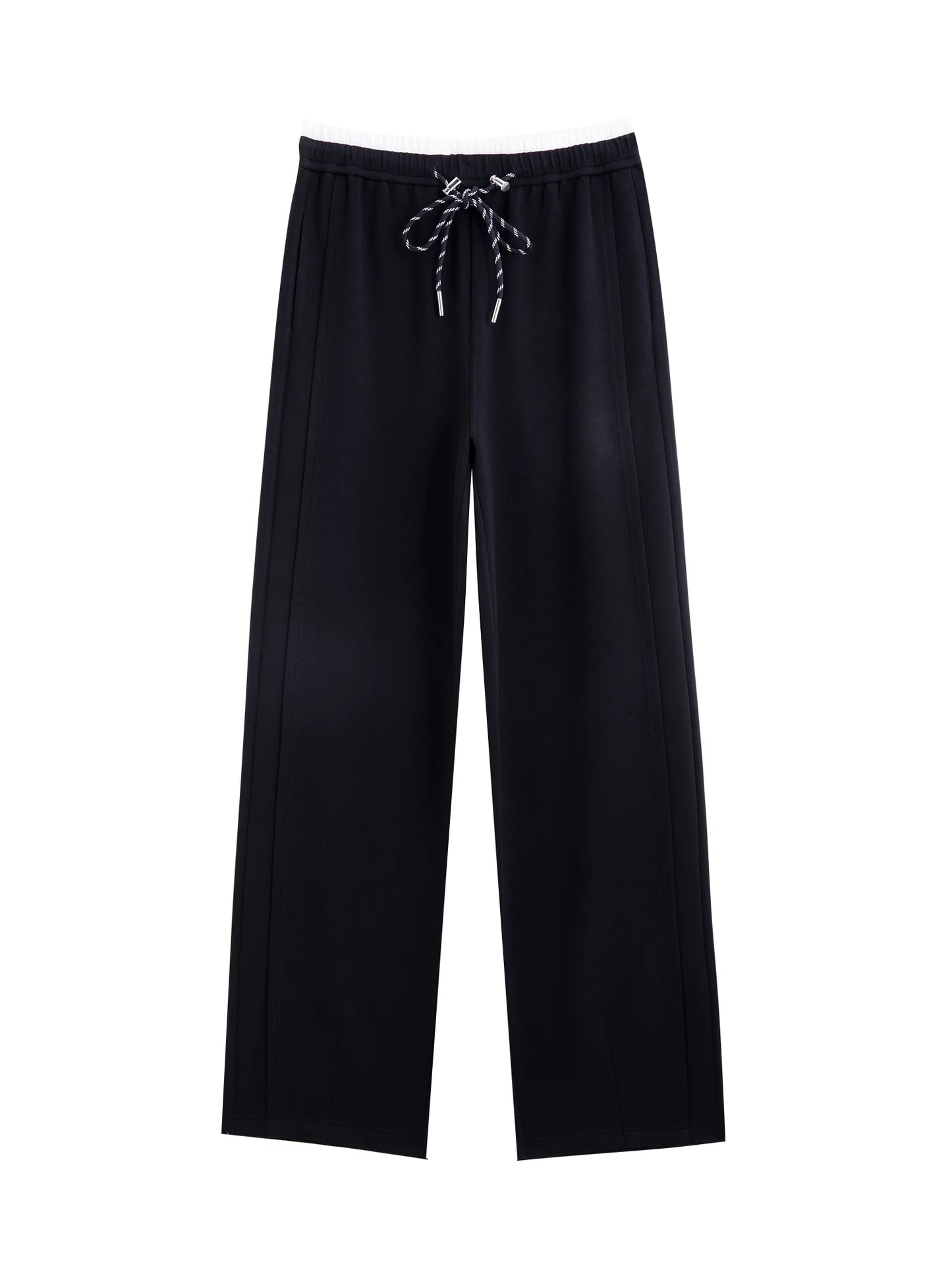 Grey Tapered Draped Trousers