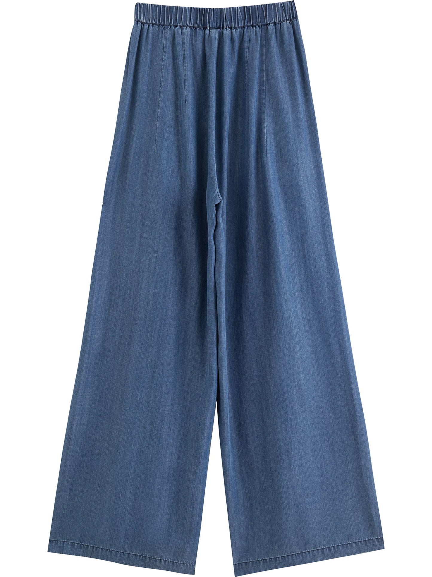 Blue Sleeveless Wide Leg Set