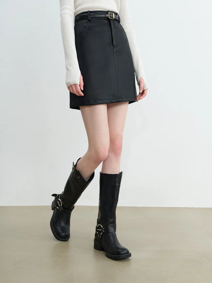 Textured Jacket Mini Skirt Set