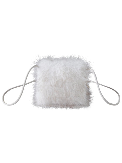 Plush Faux Fur Crossbody Pouch