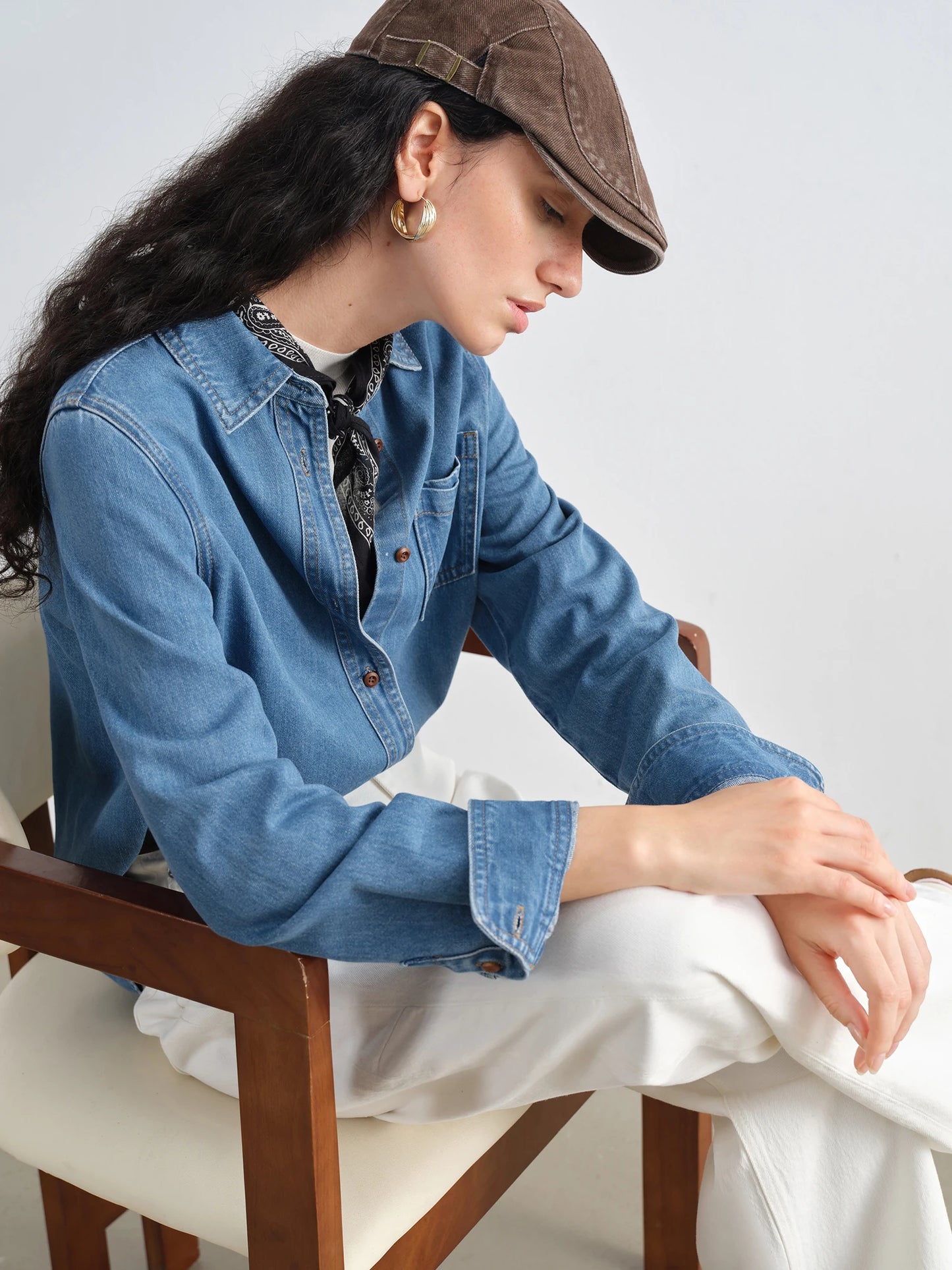 Blue Denim Button Shirt