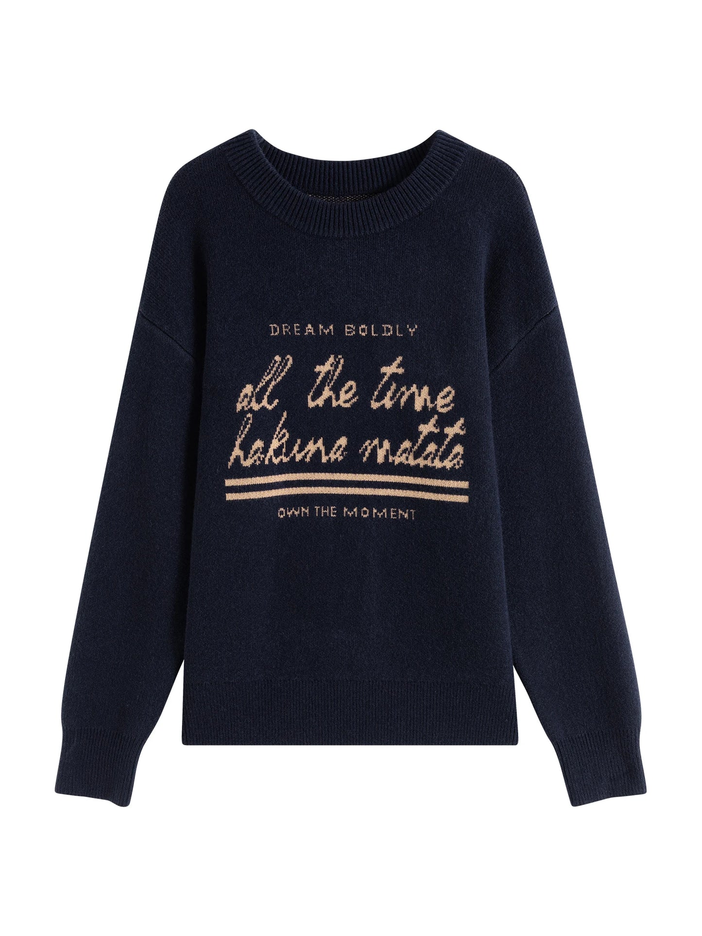 Red Graphic Crew Neck Sweater