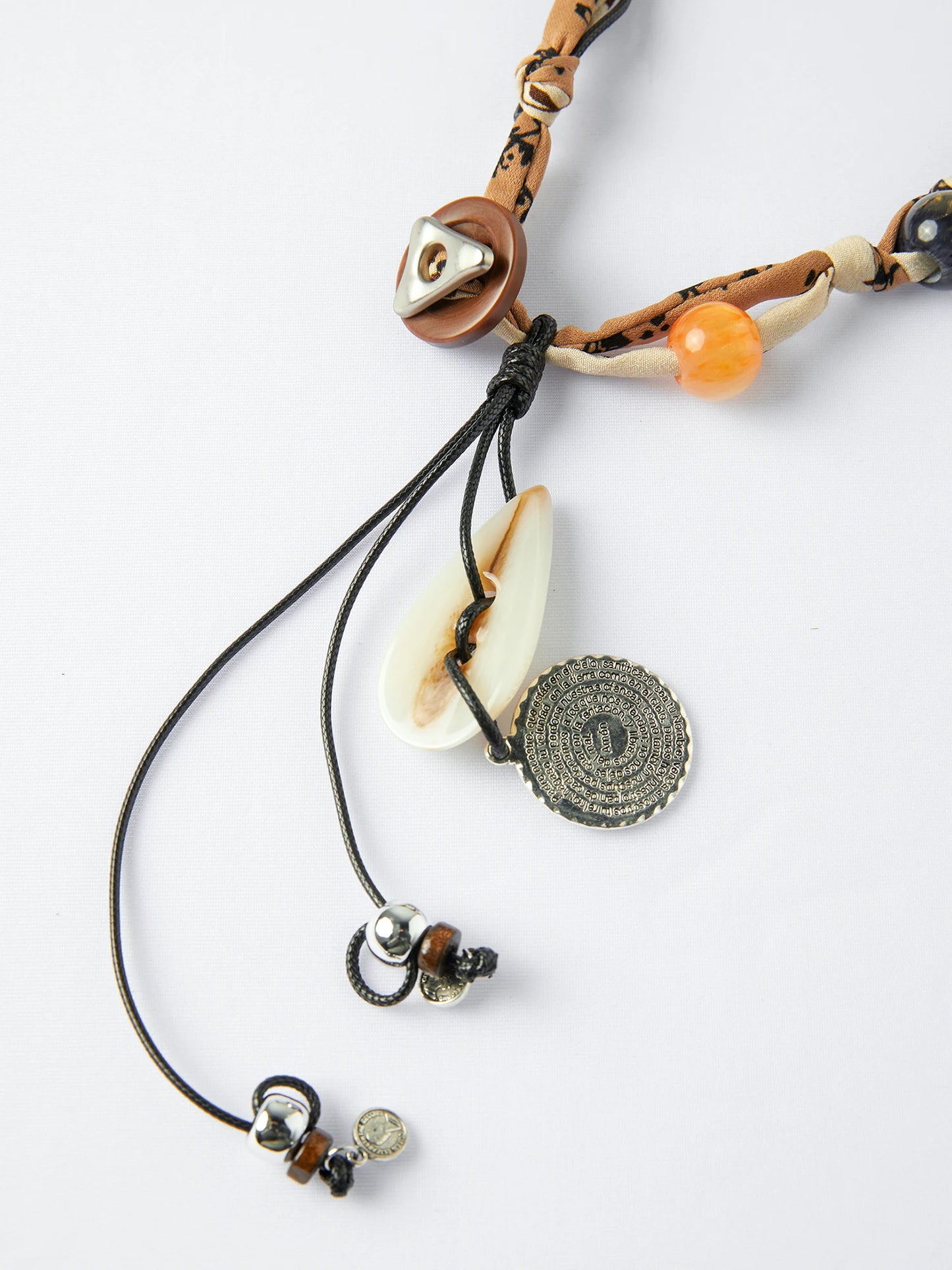 Mixed Bead Pendant Necklace
