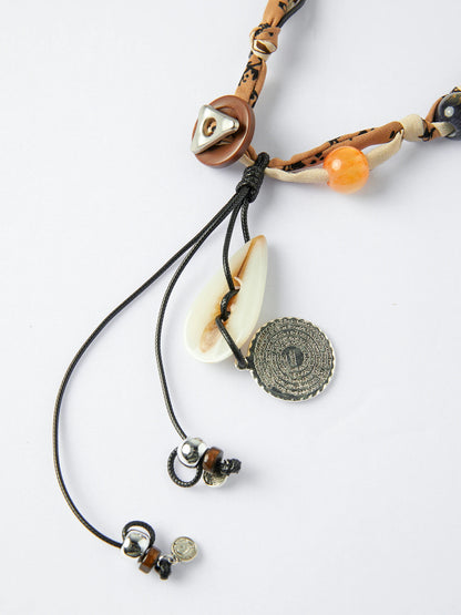 Mixed Bead Pendant Necklace