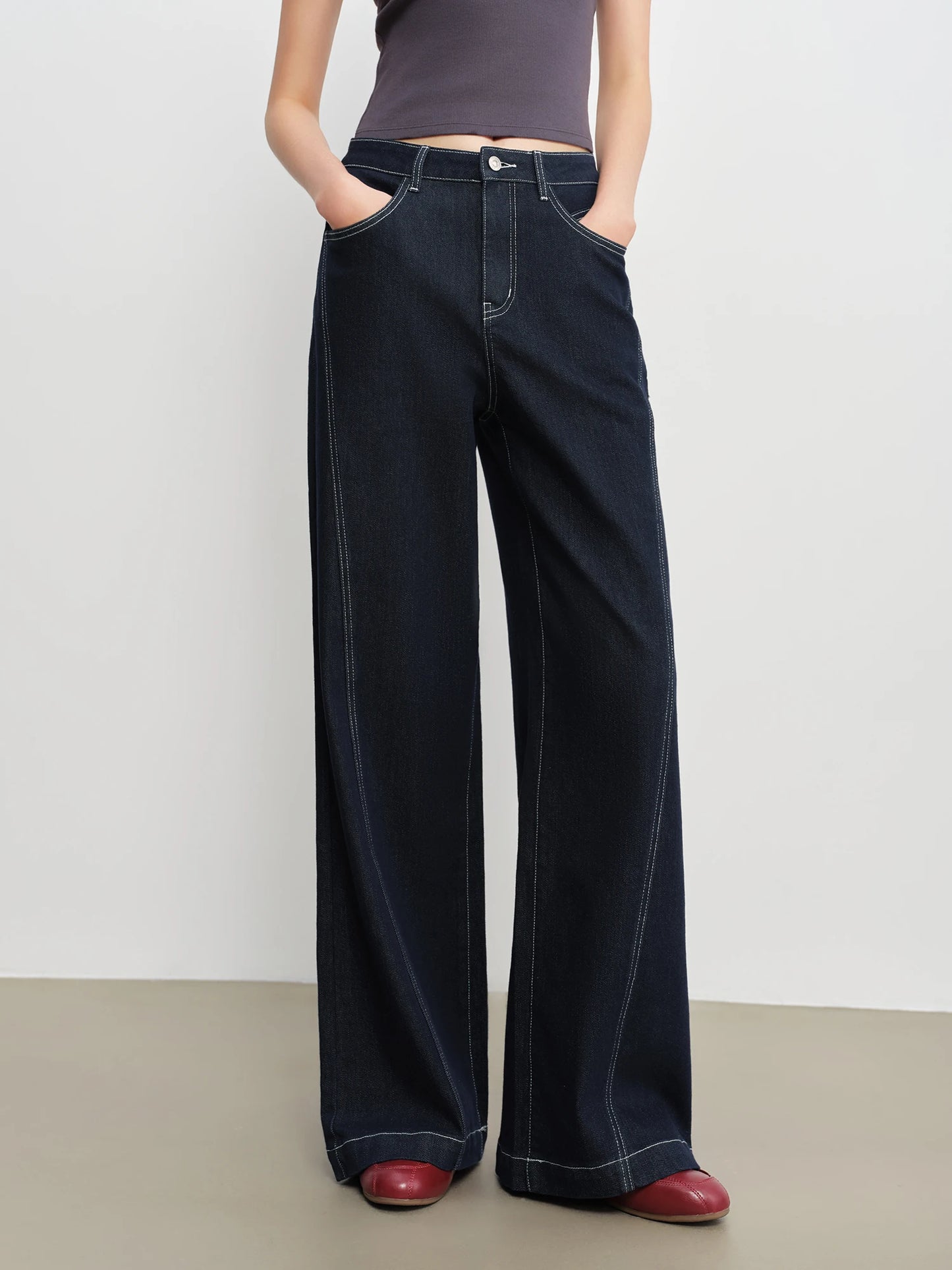 Light Blue Wide Leg Jeans