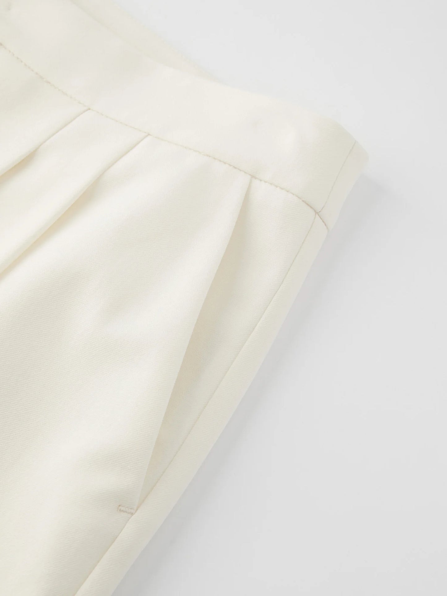 Ivory Lace Wrap Wide Leg Pants