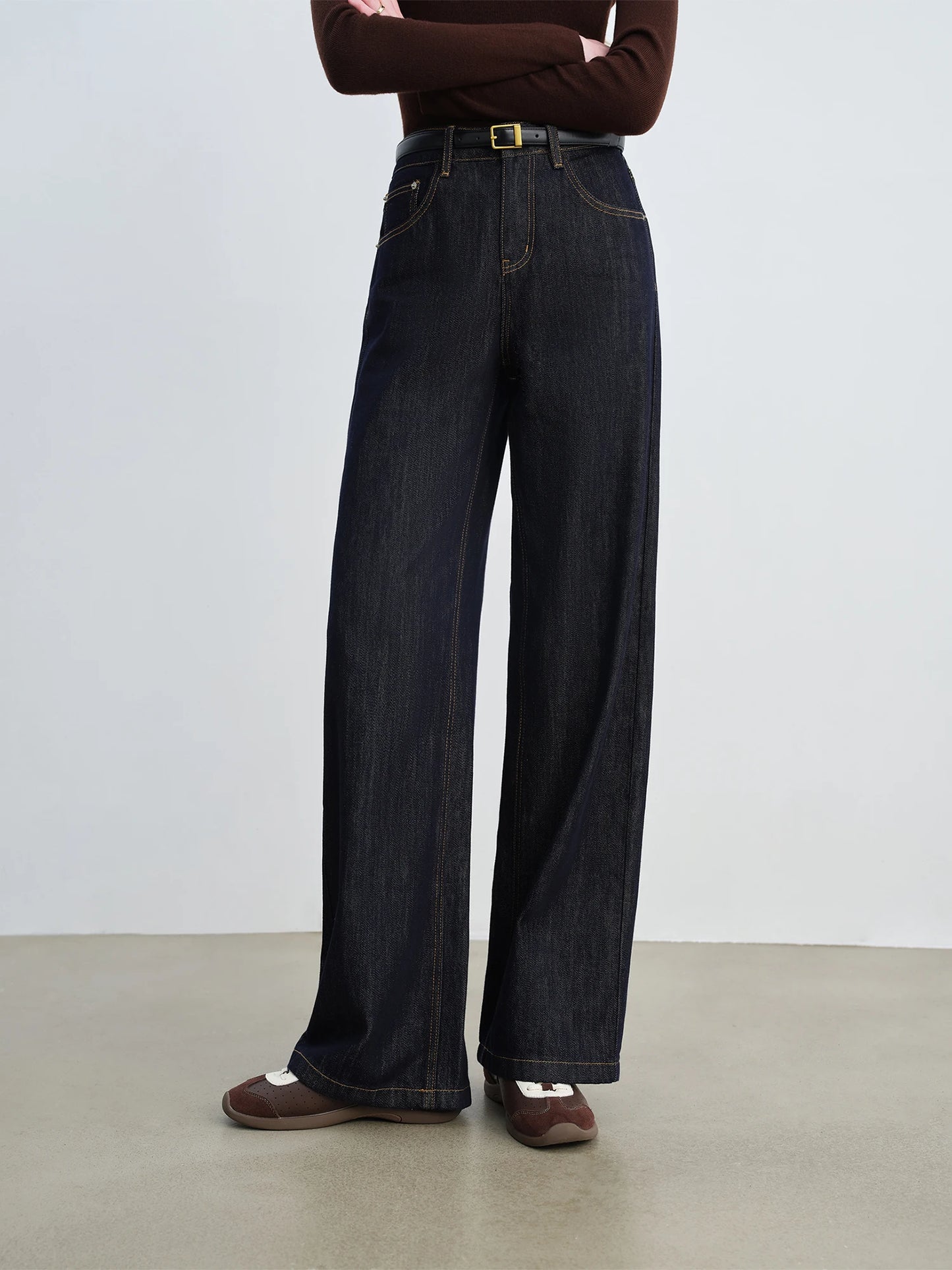 Dark Wash Straight Leg Jeans