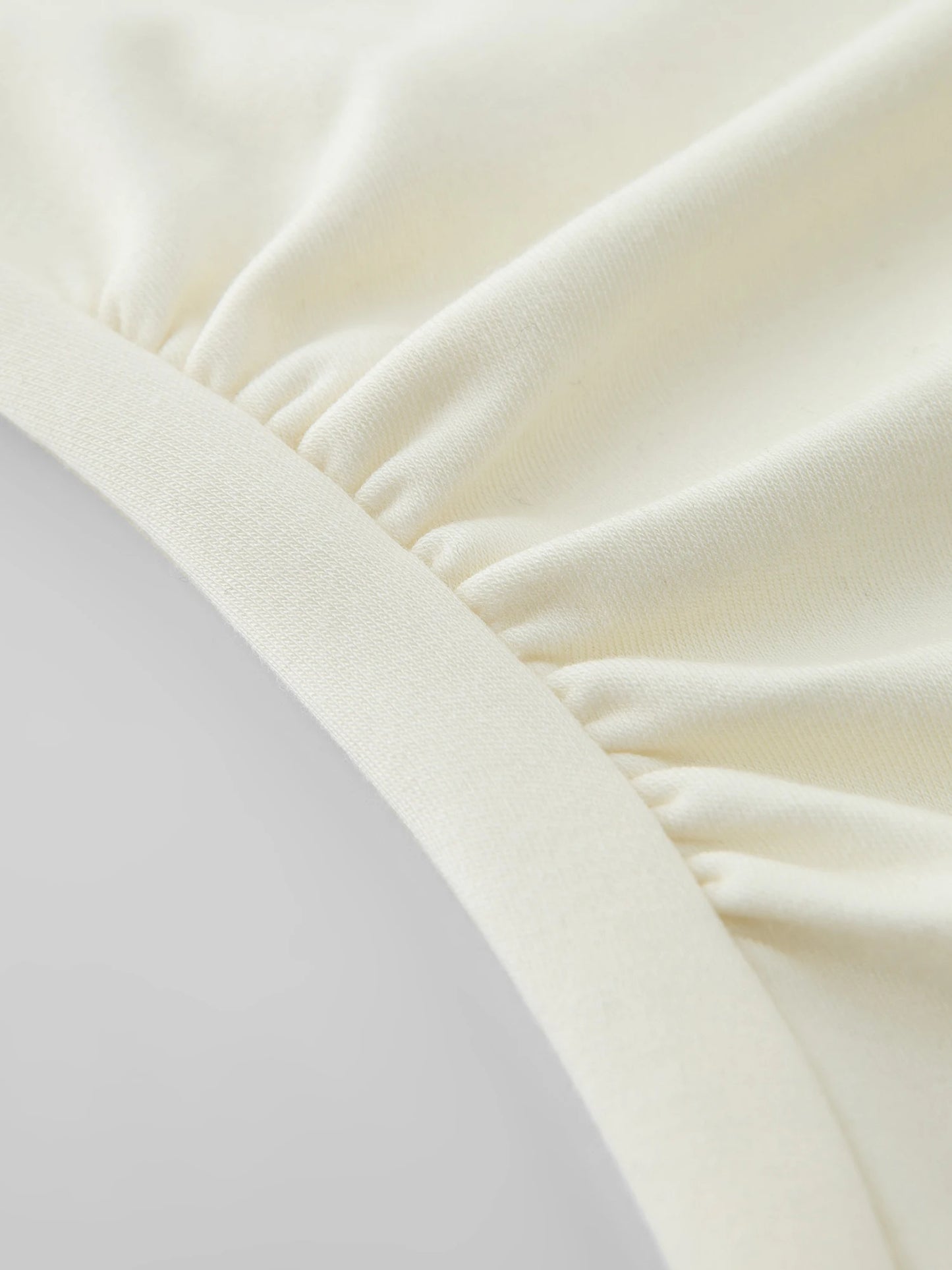 Ivory Ruched Long Sleeve Top