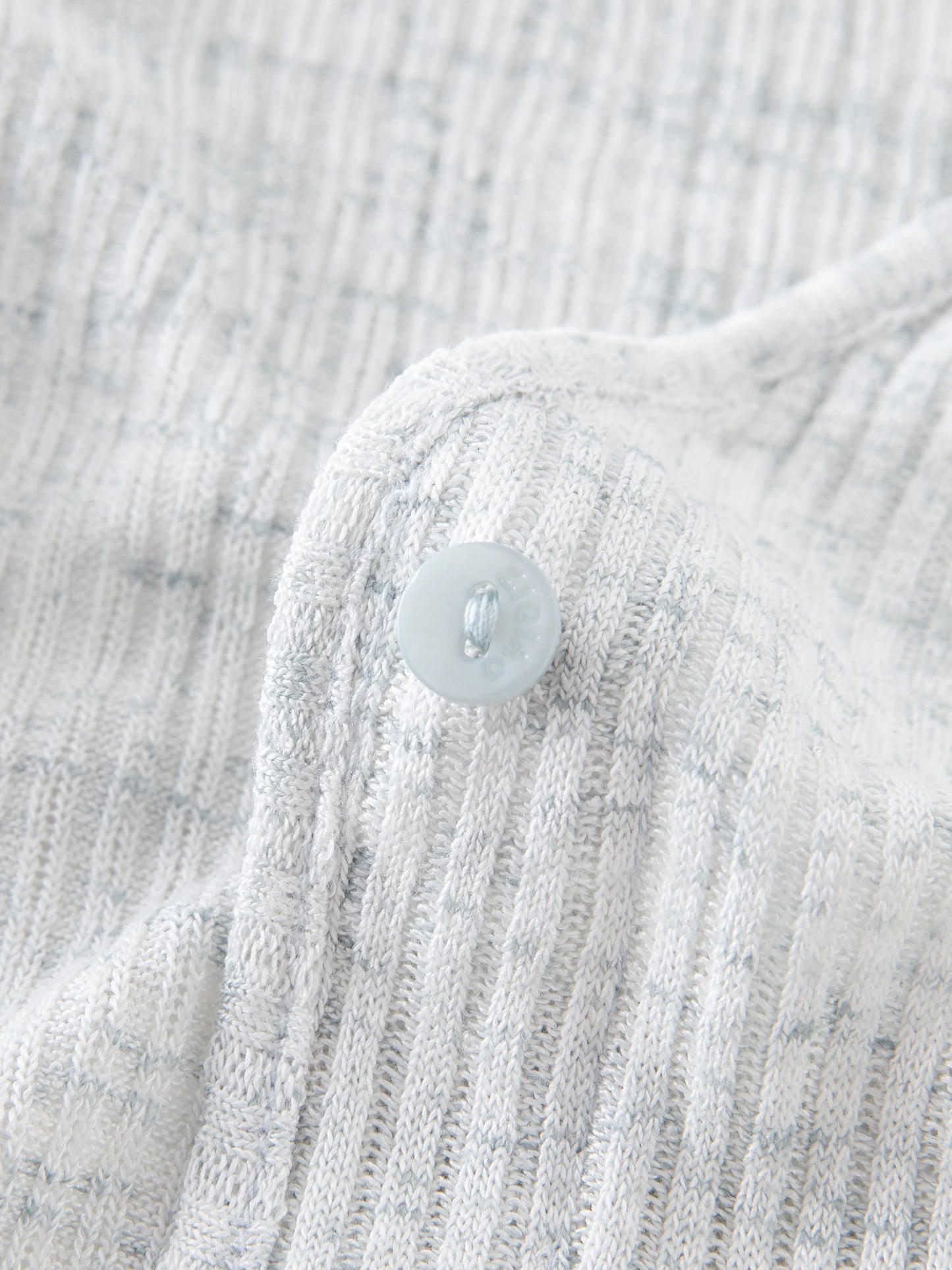 Light Grey Ribbed Knit Top