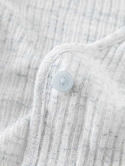 Light Grey Ribbed Knit Top