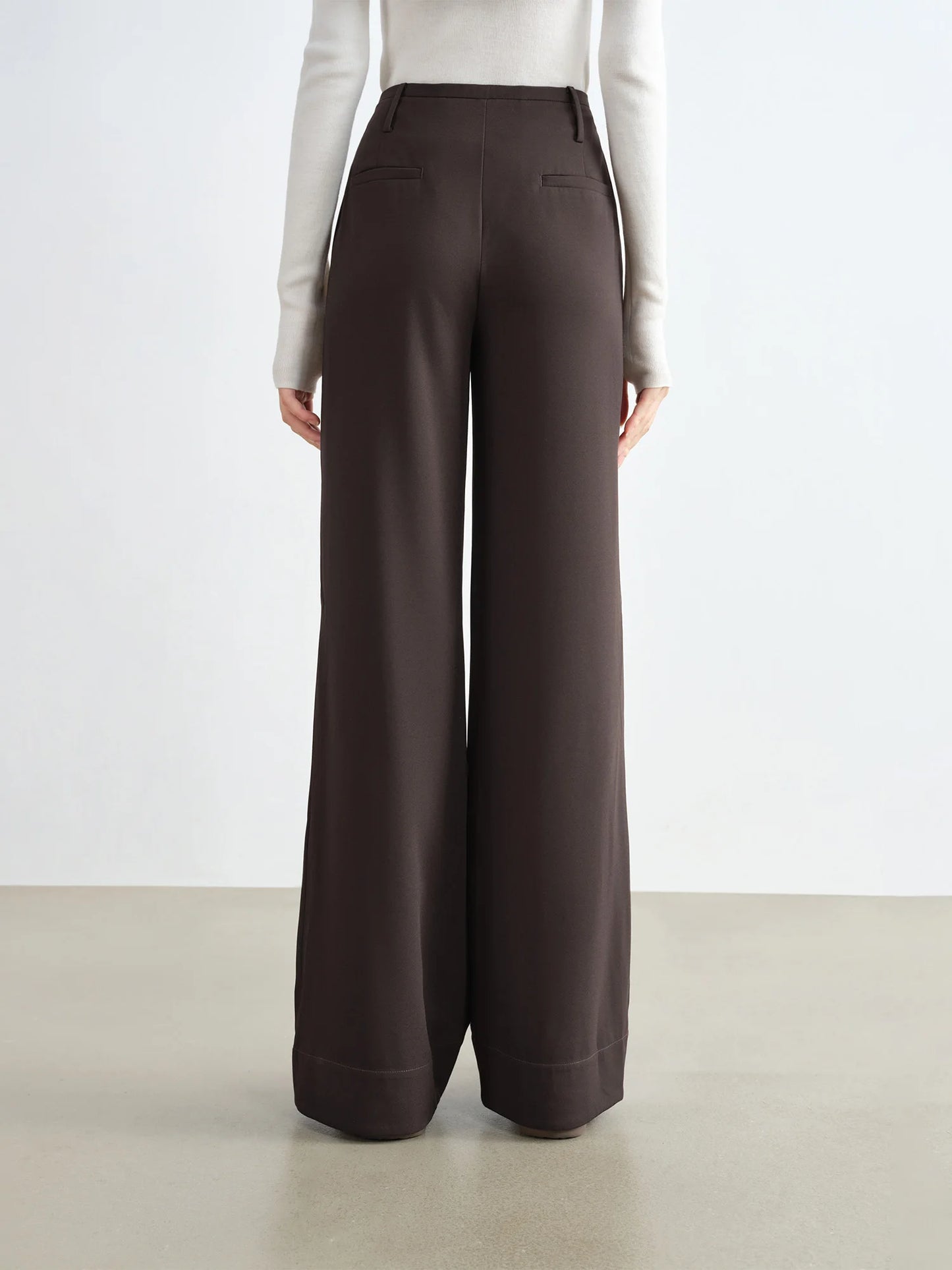 Black Straight Leg Floor Pants