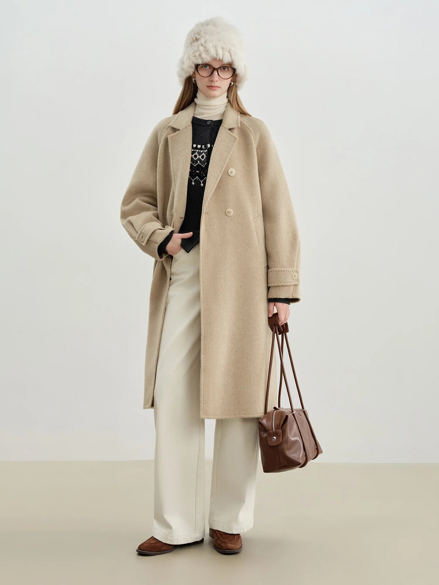 Blazer Collar Wool Coat