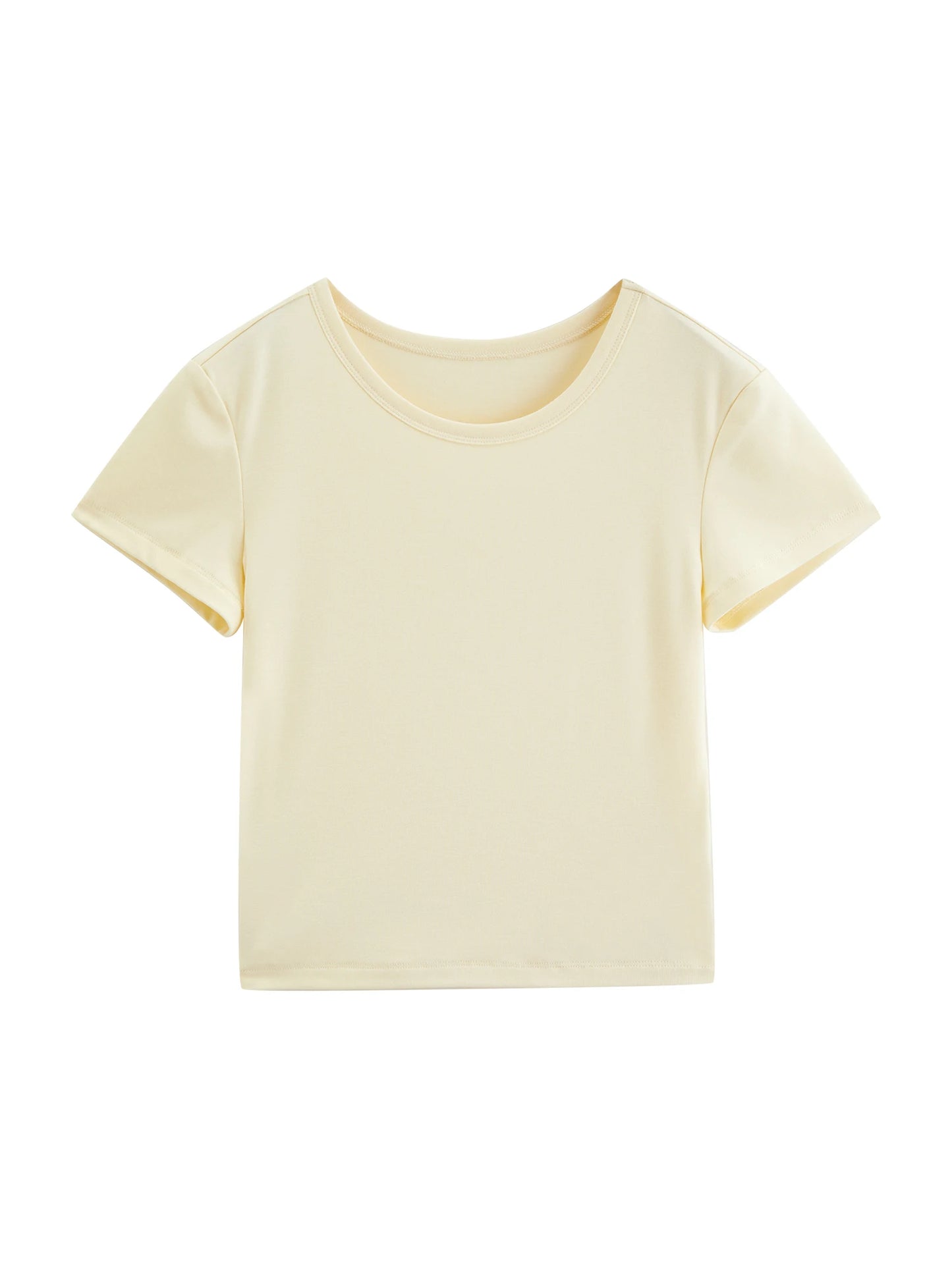 Butter Yellow Fitted Tee