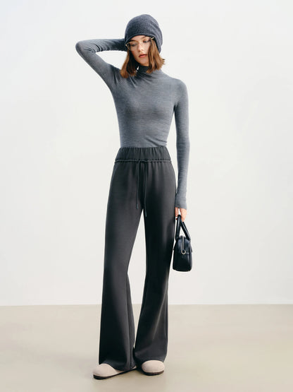 Black Flared Lounge Pants