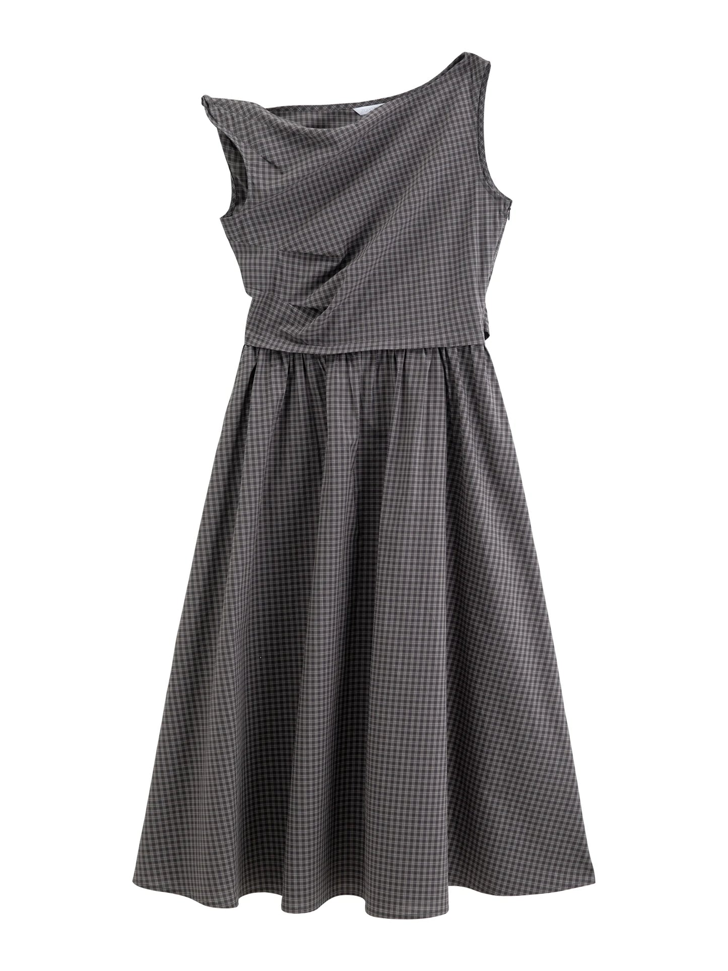 Ivory One Shoulder A-Line Dress