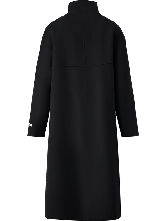 Red Single Breasted Wool Coat