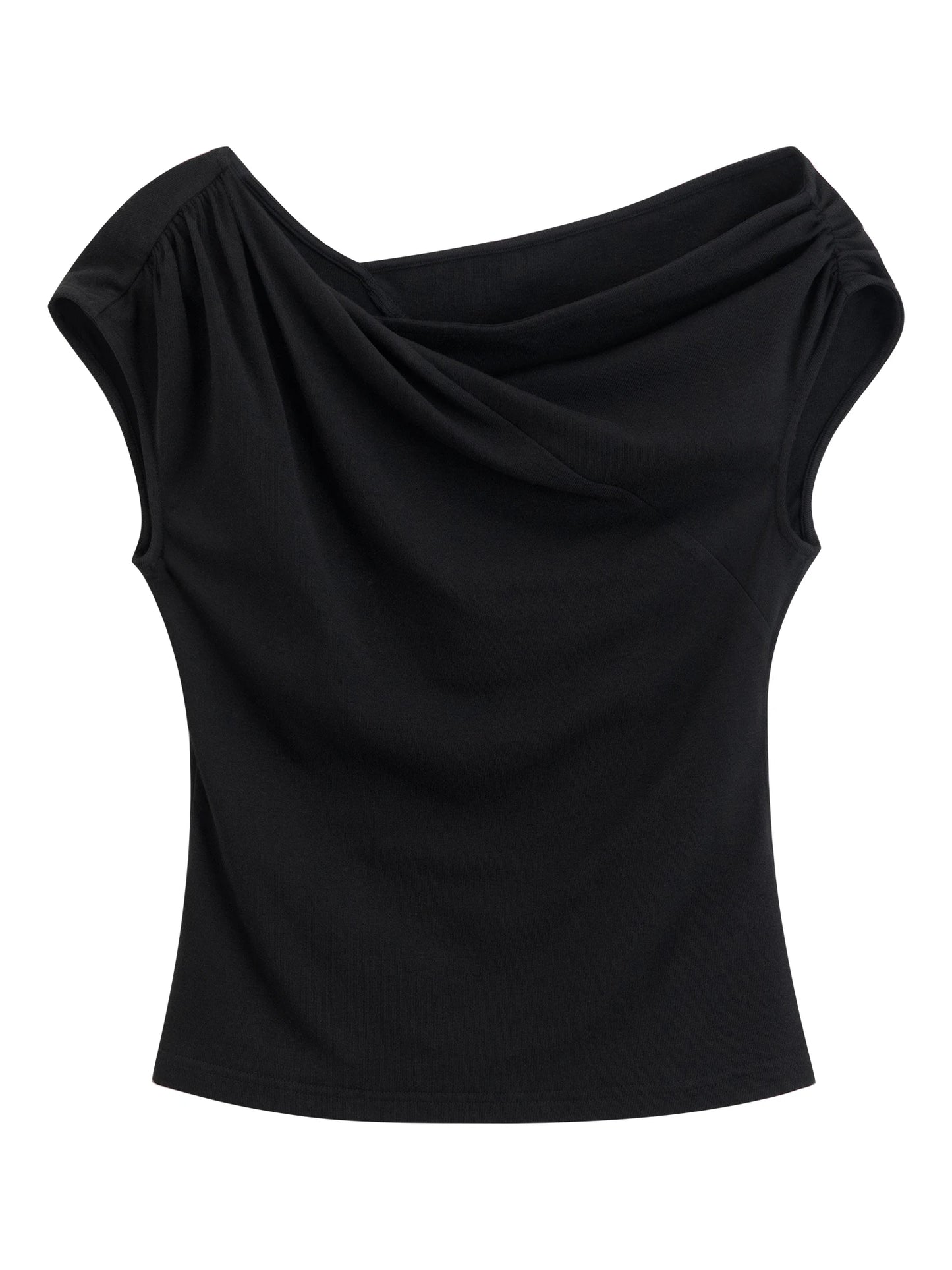 Ivory Draped Off Shoulder Top