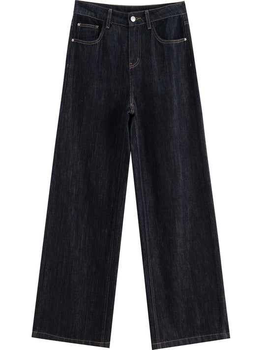 Dark Wash Straight Leg Jeans