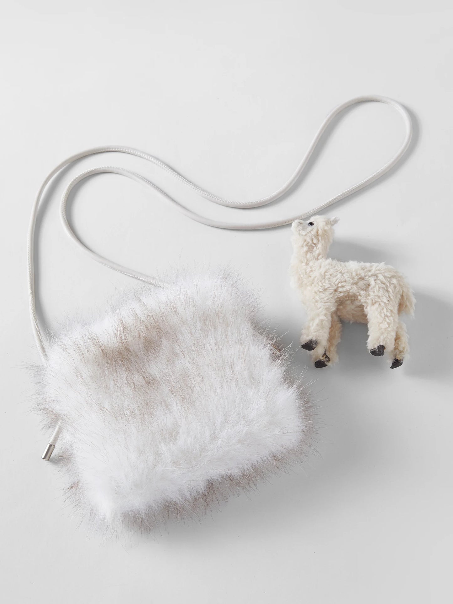 Plush Faux Fur Crossbody Pouch